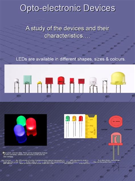 Opto-Electronic Devices: A Study of The Devices and Their ...