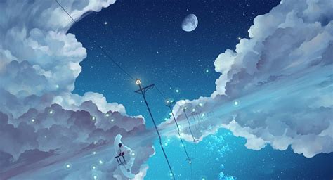 Starry Night Anime Wallpapers - Top Free Starry Night Anime Backgrounds - WallpaperAccess
