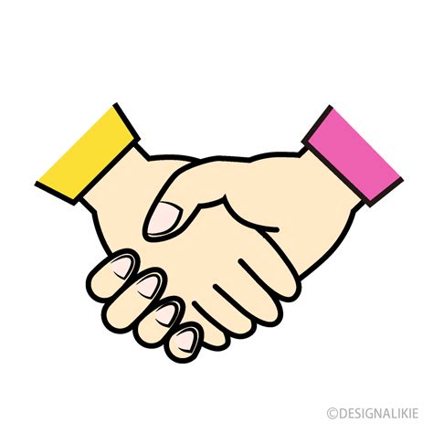 Female Handshake Clip Art Free PNG Image｜Illustoon