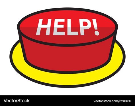 Help button Royalty Free Vector Image - VectorStock