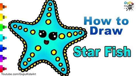 Starfish Drawing For Kids