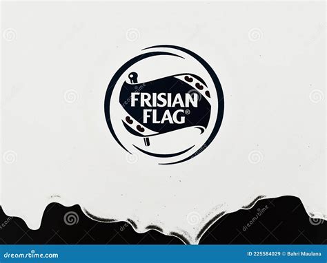 Frisian Flag Milk Company S Logo on Black & White Editorial Stock Image - Image of companys ...