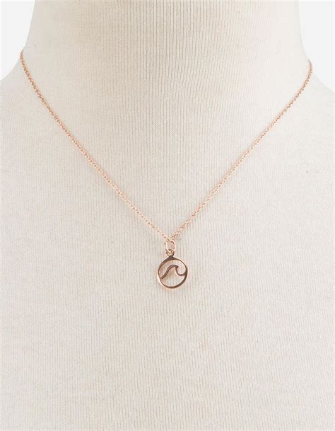 Pura Vida Wave Rose Gold Necklace in Metallic - Lyst