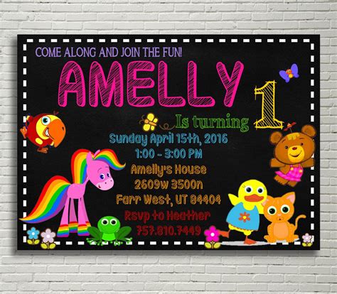 Baby First TV Birthday Party Invitations, Baby First TV Digital ...