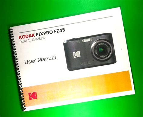 Owners Manual for Kodak PixPro FZ45 Camera 81 Pages W/Clear Covers! | eBay