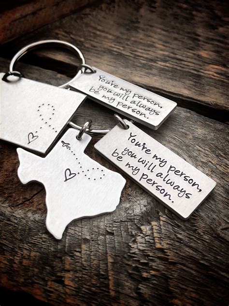 Long Distance Friendship Gift Home Keychain Bestie Gift State - Etsy ...