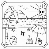 beach Coloring Pages Preschool  Kindergarten First Grade Made By sketch template