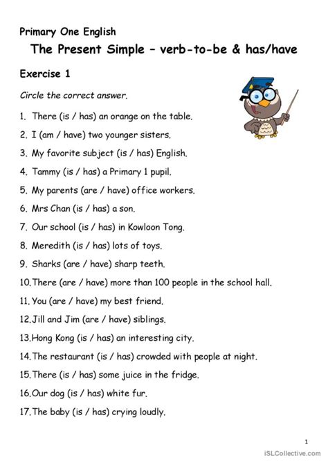 Simple Present Tense - Verb-to-be &…: English ESL worksheets pdf & doc