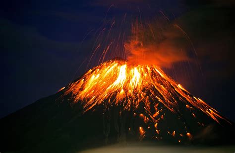 The Black Giant volcano Tungurahua in Ecuador shows early warning signs ...