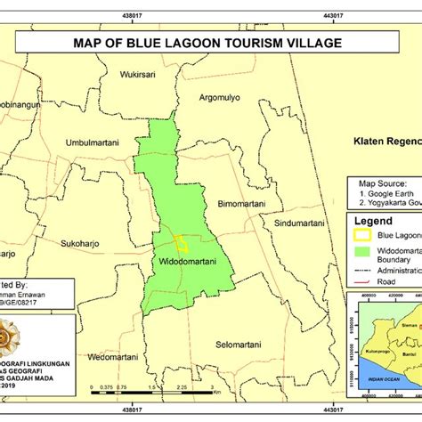 Map of Tourism Village in Sleman Regency | Download Scientific Diagram