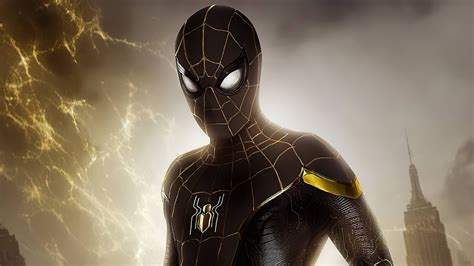 Spider Man black and gold suit Wallpaper 4k HD ID:8196