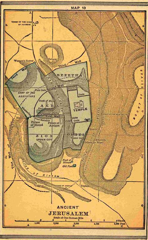 Ancient Jerusalem Map | Ancient history facts, Ancient jerusalem map, Map