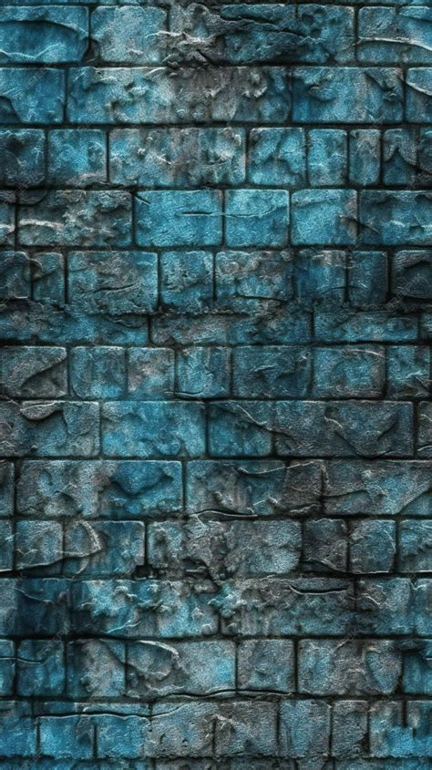 Premium AI Image | Blue brick wall texture Abstract background for ...