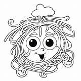 Spaghetti And Meatballs Coloring Page – Coloring Corner sketch template