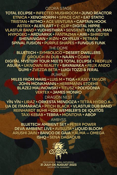 Ozora Festival 2023 Line-up announcement!