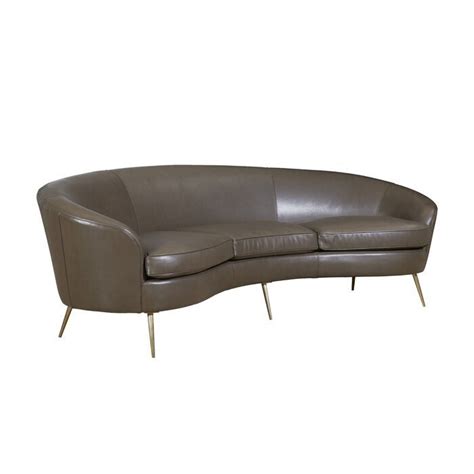 Half Round Leather Sofas | Baci Living Room