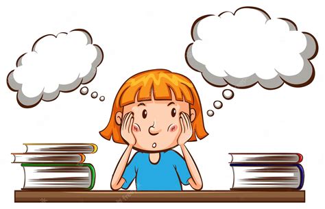 Student Thinking Thinking Student Cliparts Clip Art - Student - Clip Art Library