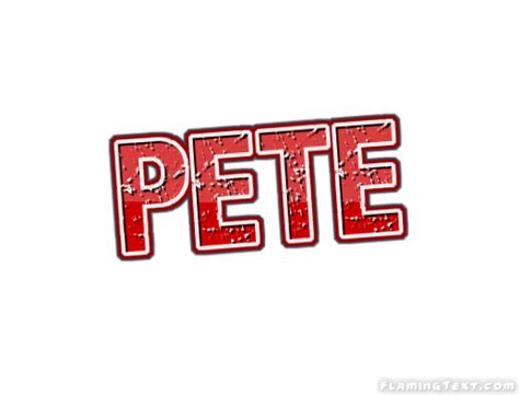 Pete Logo | Free Name Design Tool from Flaming Text