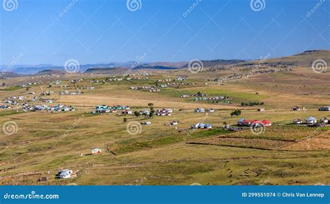 Rural Homes Farms Scenic Landscape Stock Photo - Image of panoramic, green: 299551074