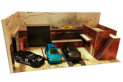 Interior Scenes | 1:64 Diorama Buildings for Diecast Cars