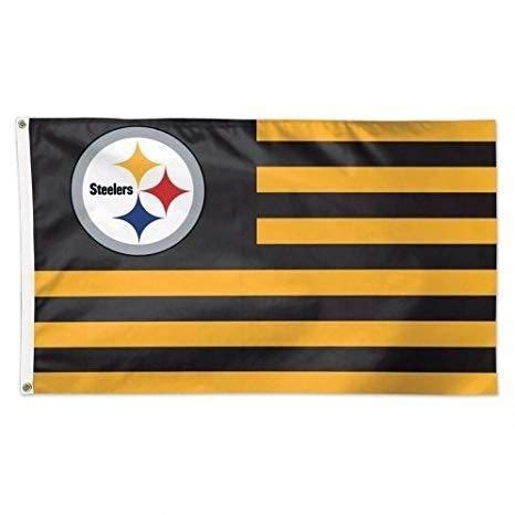 PITTSBURGH STEELERS / PATRIOTIC AMERICANA-FLAG - DELUXE 3' X 5' | Steelers flag, Nfl flag ...