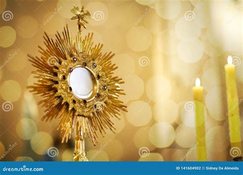 Ostensorial Adoration in the Catholic Church Stock Photo - Image of ...