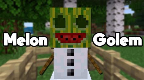 This Minecraft Bedrock Addon adds Melon Golems - YouTube