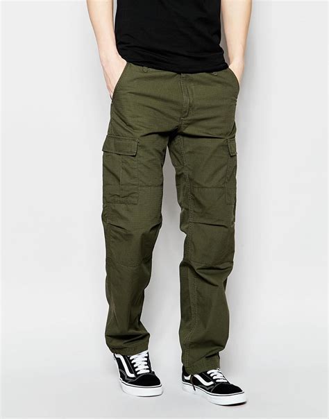 Lyst - Carhartt Wip Aviation Cargo Pants - Cypress Rinsed in Green for Men