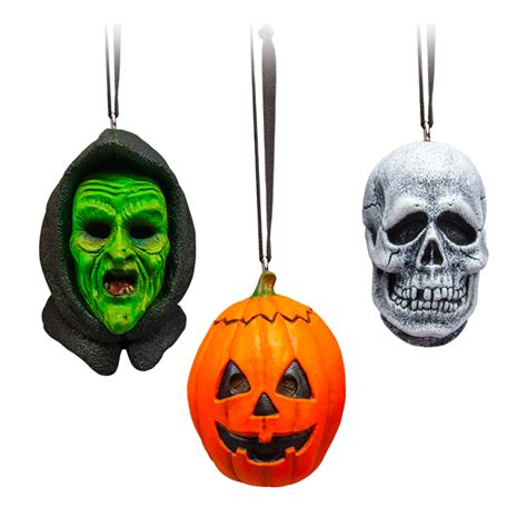 Halloween 3 Season Of The Witch- 3 Ornament Silver Shamrock Pack- Holiday Horrors