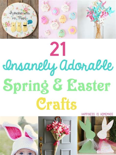 21 Insanely Adorable Spring & Easter Crafts - Happiness is Homemade