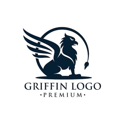 Premium Vector | Heraldry griffin logo design