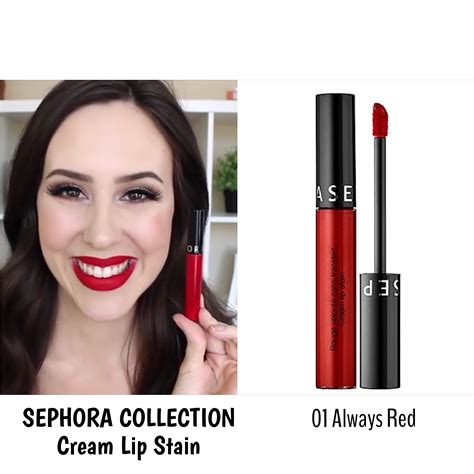 SEPHORA COLLECTION Cream Lip Stain 01 Always Red | Sephora collection ...