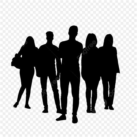 People Clipart Silhouette Group People