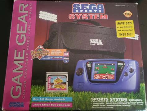 Sega Game Gear Blue Sports Console - Consolevariations