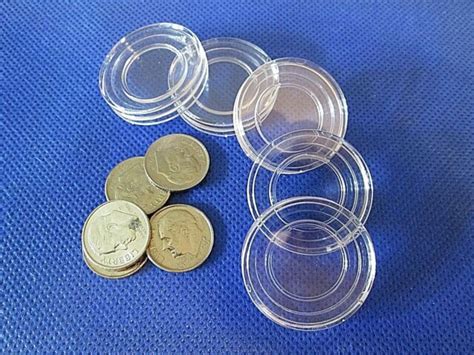 5 Direct Fit COIN CAPSULES, 18mm for Dimes or coins and rounds 18mm in diameter | eBay