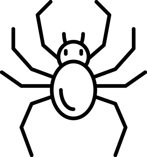 Spider Outline Icon 9243067 Vector Art at Vecteezy