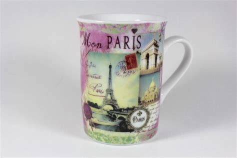 Vintage Paris souvenir cup with original sticker on bottom | Paris ...