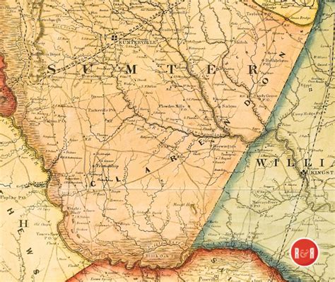 Colton's 1854 Map of Sumter County - Sumter County