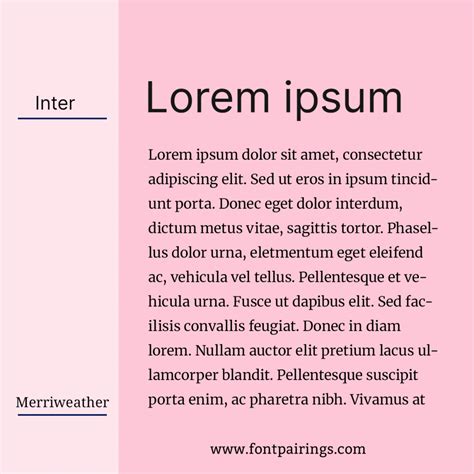 Inter Font Pairing - fontpairings.com