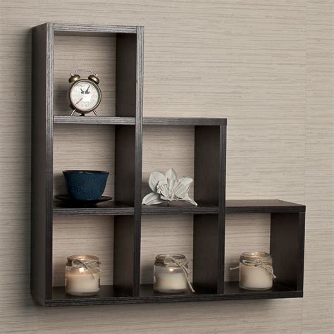 Brayden Studio Bermondsey Stepped 6 Cubby Decorative Wall Shelf & Reviews | Wayfair