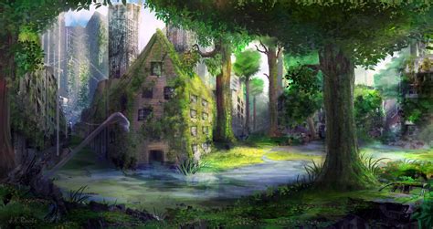 Overgrown City by JKRoots on DeviantArt