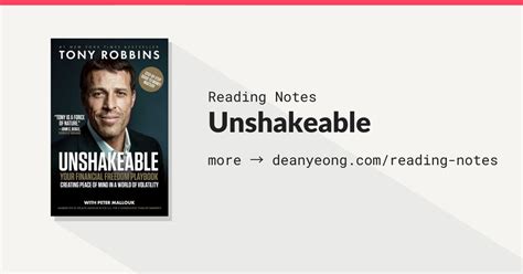 Book Summary: Unshakeable by Tony Robbins