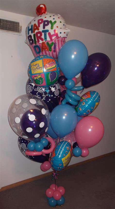 Beautiful large birthday balloon bouquet delivery arrangement $110 created by ...