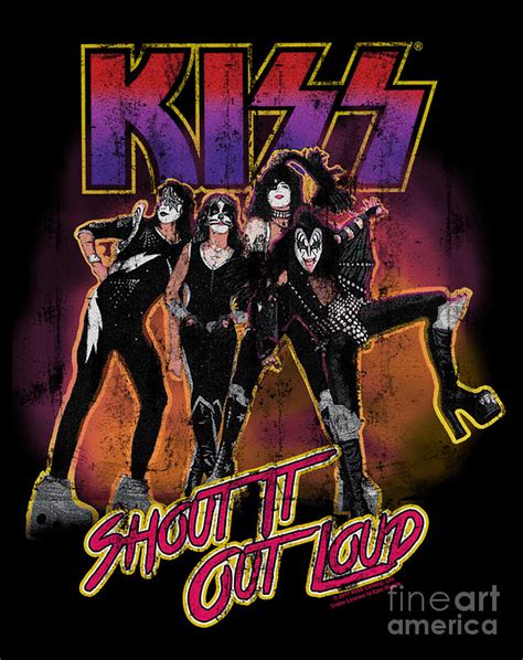 Kiss Metal Shout It Out Loud Digital Art by Alwin Spooner - Pixels