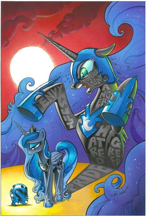 Luna & Nightmare Moon - Open Edition Print | My little pony comic, My ...