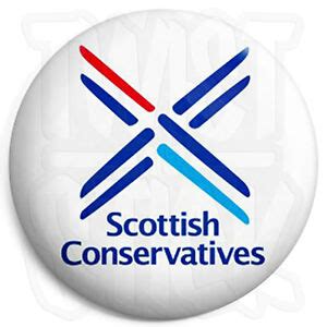 Scottish Conservatives - 25mm Button Badge General Election Political ...