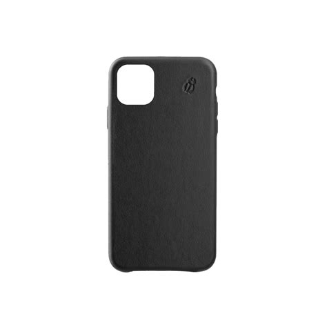 iPhone 11 Pro black leather case