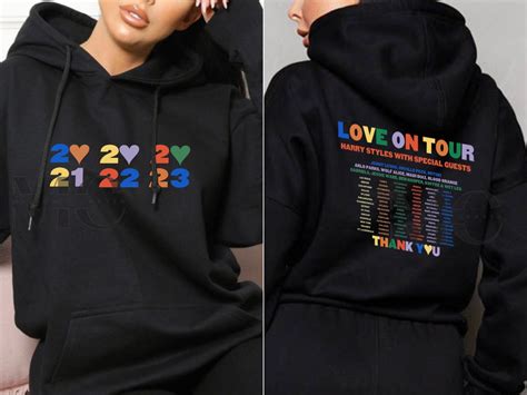 Harry Styles Love On Tour Hoodie Harry Styles Merch Thank You - Etsy Nederland