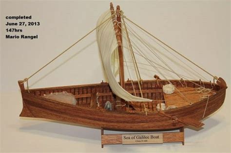 SEA OF GALILEE, ISRAEL - Model of a first century Galilean fishing boat | Model boats, Light of ...