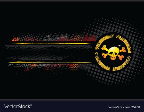 Skull banner Royalty Free Vector Image - VectorStock